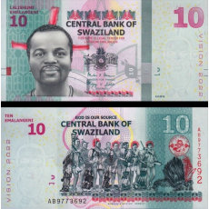 Suazilândia 10 Emalangeni 2015